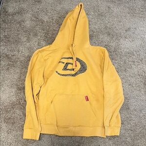 Stylish Yellow Hooded Sweater